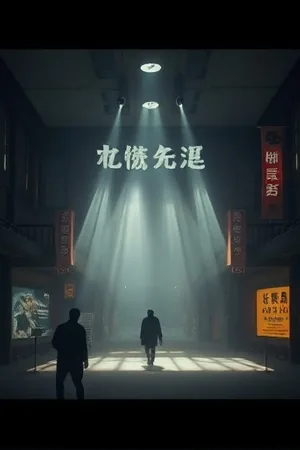 《哑光时代》竖版海报：会议室里贴满便签的提案墙